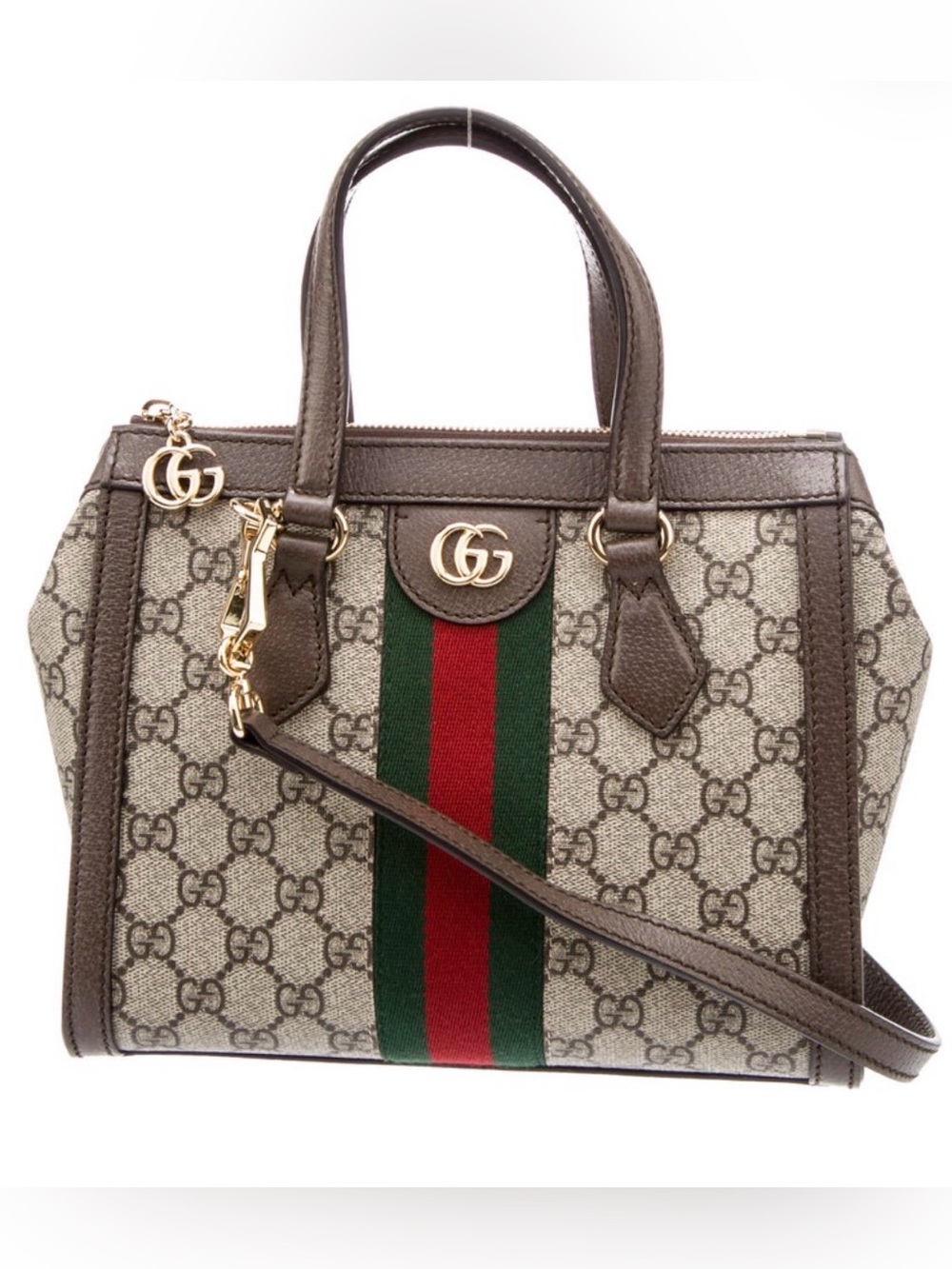 Gucci Supreme Ophidia Satchel with Signature Web Stripe Small